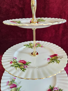 Royal Albert Highland Thistle Royal Albert 3 Tier Cake Stand #42505