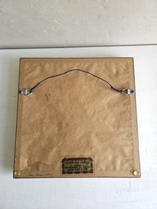 Vintage Framed Petitpoint Roses. 42505