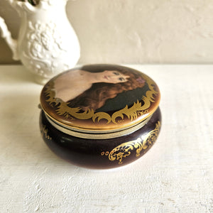 Vintage Vienna Style Pocelain Trinket Box (Round) 42505