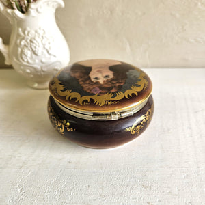 Vintage Vienna Style Pocelain Trinket Box (Round) 42505