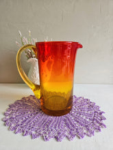 Load image into Gallery viewer, Blenko-Style Amberina Cadmium Pitcher 013
