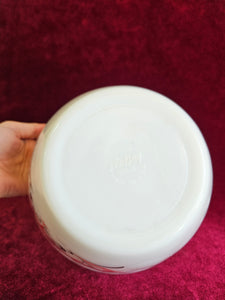 Vintage Fire King Tapered Red & Black Tulip Mixing Bowl 42505