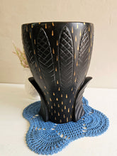 Load image into Gallery viewer, Black and Gold Beswick Vase 42407
