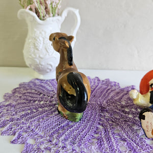 Vintage Cowboy Western Horse Bucking Bronco Salt & Pepper Shakers WC