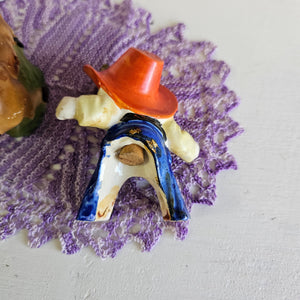 Vintage Cowboy Western Horse Bucking Bronco Salt & Pepper Shakers WC