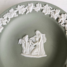 Load image into Gallery viewer, Wedgwood Green Jasperware Small Trinket Dish 42404
