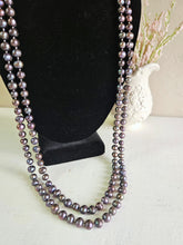 Load image into Gallery viewer, Baroque Black Pearls 58 inches 42506
