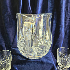 Waterford Crystal Pitcher and 8 Footed Glasses Set – Lismore Pattern 42504