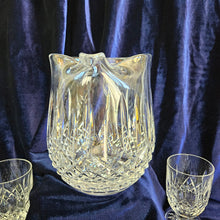 Load image into Gallery viewer, Waterford Crystal Pitcher and 8 Footed Glasses Set – Lismore Pattern 42504
