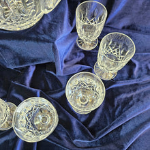 Load image into Gallery viewer, Waterford Crystal Pitcher and 8 Footed Glasses Set – Lismore Pattern 42504
