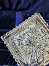 Load image into Gallery viewer, Antique Stars and Buttons American Brilliant Cut Glass Pedestal Vase 020
