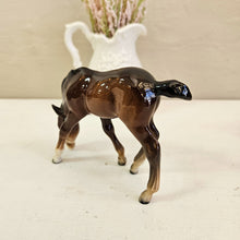 Load image into Gallery viewer, Beswick Foal Figurine – Grazing Pose, Gloss Brown Bay 023
