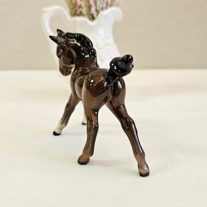 Beswick Foal Figurine – Standing, Gloss Dark Brown 42506