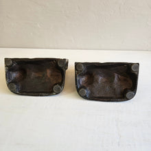 Load image into Gallery viewer, Pair of Vintage Brass Bookends Embossed Monkeys 42407
