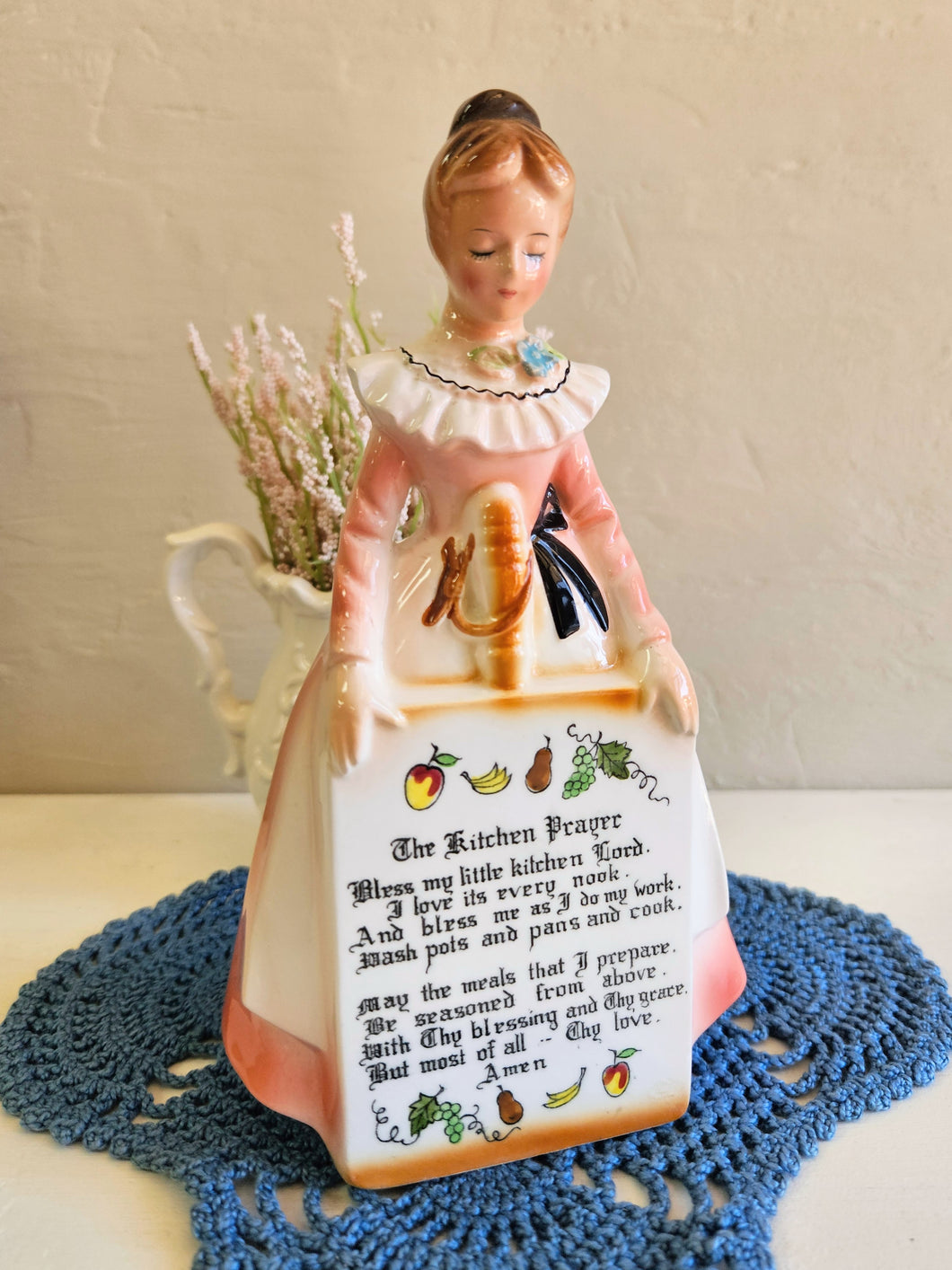 Vintage Kitchen Prayer Lady Wall Hanger 42507