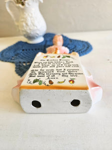 Vintage Kitchen Prayer Lady Wall Hanger 42507