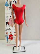 Load image into Gallery viewer, Vintage 1960&#39;s Mattel Brunette Bubble Cut Barbie with 1/2 the original box 42407
