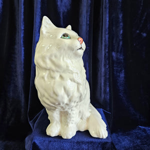 #1867 Large Beswick White Persian Cat. 24 38
