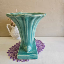 Load image into Gallery viewer, McCoy Teal Cornucopia Planter #2356
