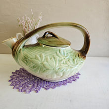 Load image into Gallery viewer, McCoy Daisy MCM Green and Brown Teapot #42507
