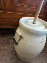 Load image into Gallery viewer, Medalta 5 Gallon Butter Churn with Original Wooden Dasher #42505
