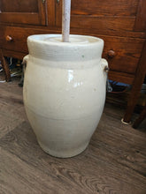 Load image into Gallery viewer, Medalta 5 Gallon Butter Churn with Original Wooden Dasher #42505
