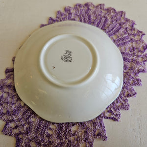 Aynsley “Cabbage Rose” Emerald Green Bone China Teacup and Saucer Set #42505