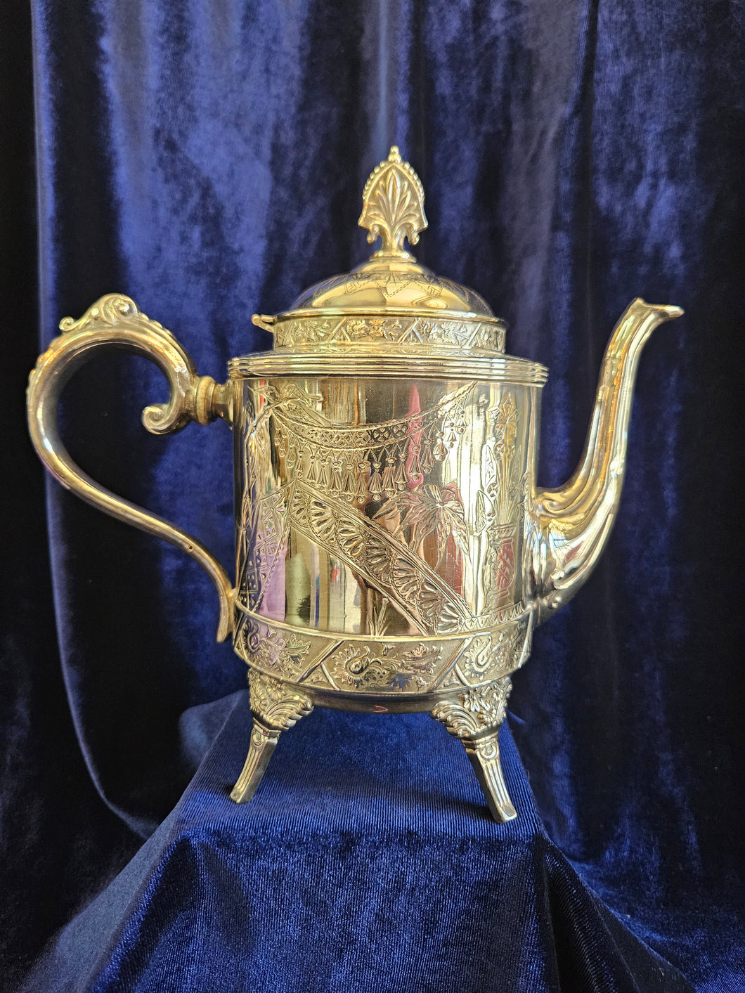 Aurora Silver Plate Teapot #42403
