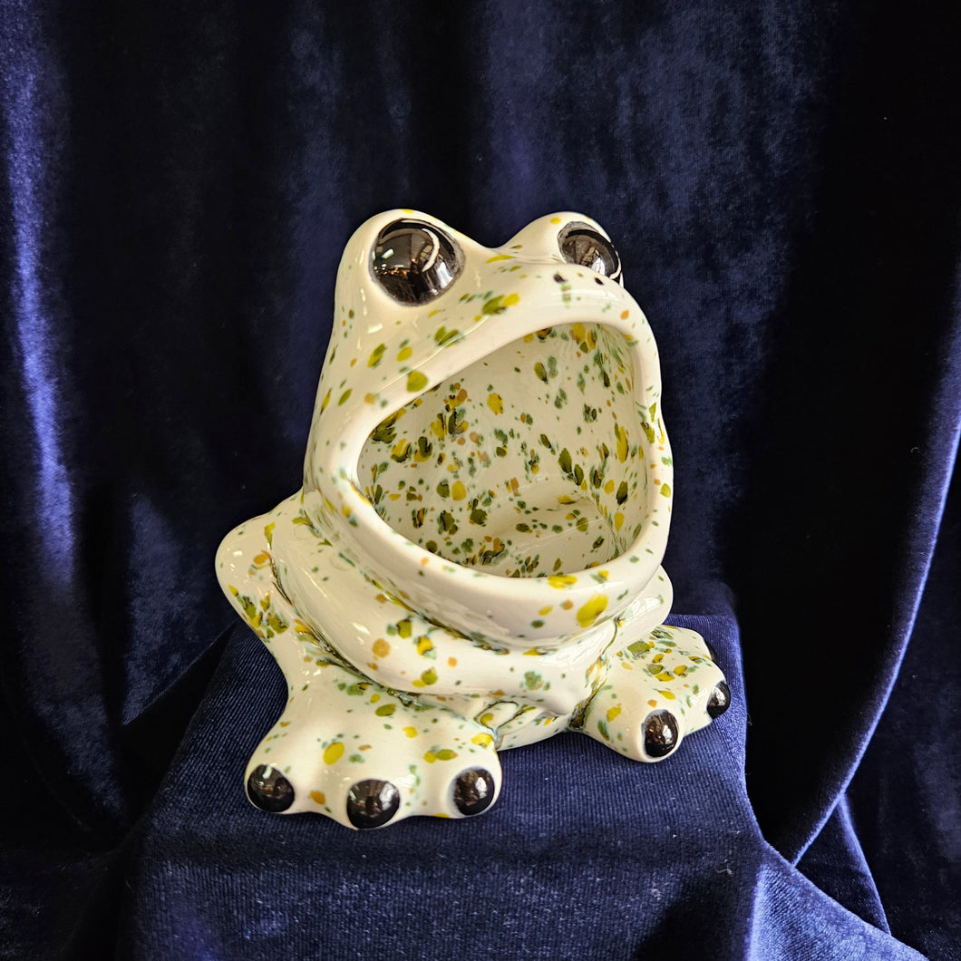 Frog Sponge Holder Green Speckled #42508