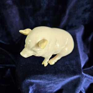 Belleek Ireland Pig Figurine #023