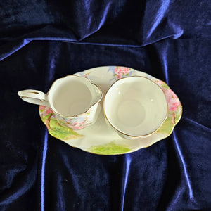 Royal Albert Blossom Time Cream, Sugar & Tray 42507