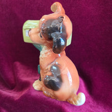 Load image into Gallery viewer, Royal Copley Dog w/ Mailbox Ceramic Planter 23 56
