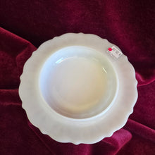 Load image into Gallery viewer, Anchor Hocking Milk Glass Presscut Pineapple Butter Dish 42506
