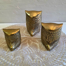Load image into Gallery viewer, Leonard Brass Owls Set of Three 42510001
