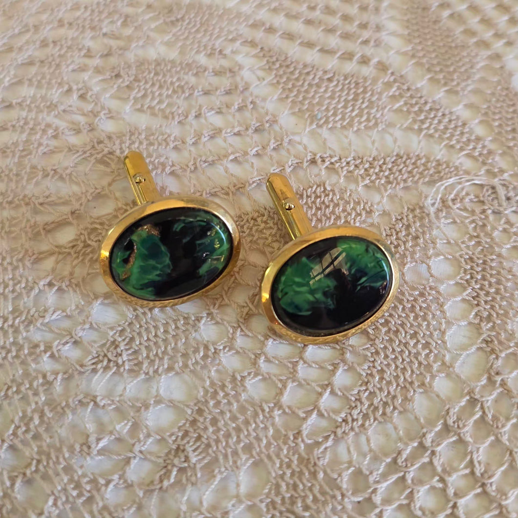 Pair of Green & Black Cufflinks 2540001