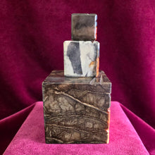 Load image into Gallery viewer, Set of 3 Square Alabaster Owl Carvings 42510020
