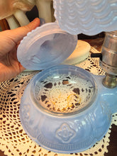 Load image into Gallery viewer, 1940s Blue Southern Belle Trinket Dish Boudoir Lamp 42510
