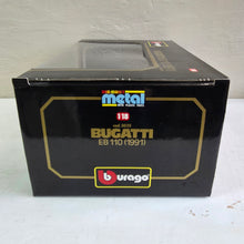 Load image into Gallery viewer, Burago Bugatti EB 110 1991 Diecast Car in Box 42510
