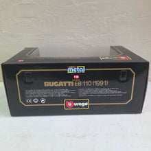 Load image into Gallery viewer, Burago Bugatti EB 110 1991 Diecast Car in Box 42510
