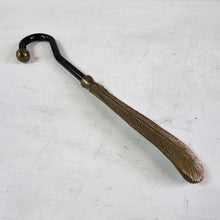Load image into Gallery viewer, 42510 Unique Heavy Brass Feather Shoe Horn
