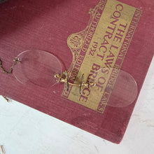 Load image into Gallery viewer, Antique Pince Nez Pinch Nose Reading Glasses. 42511
