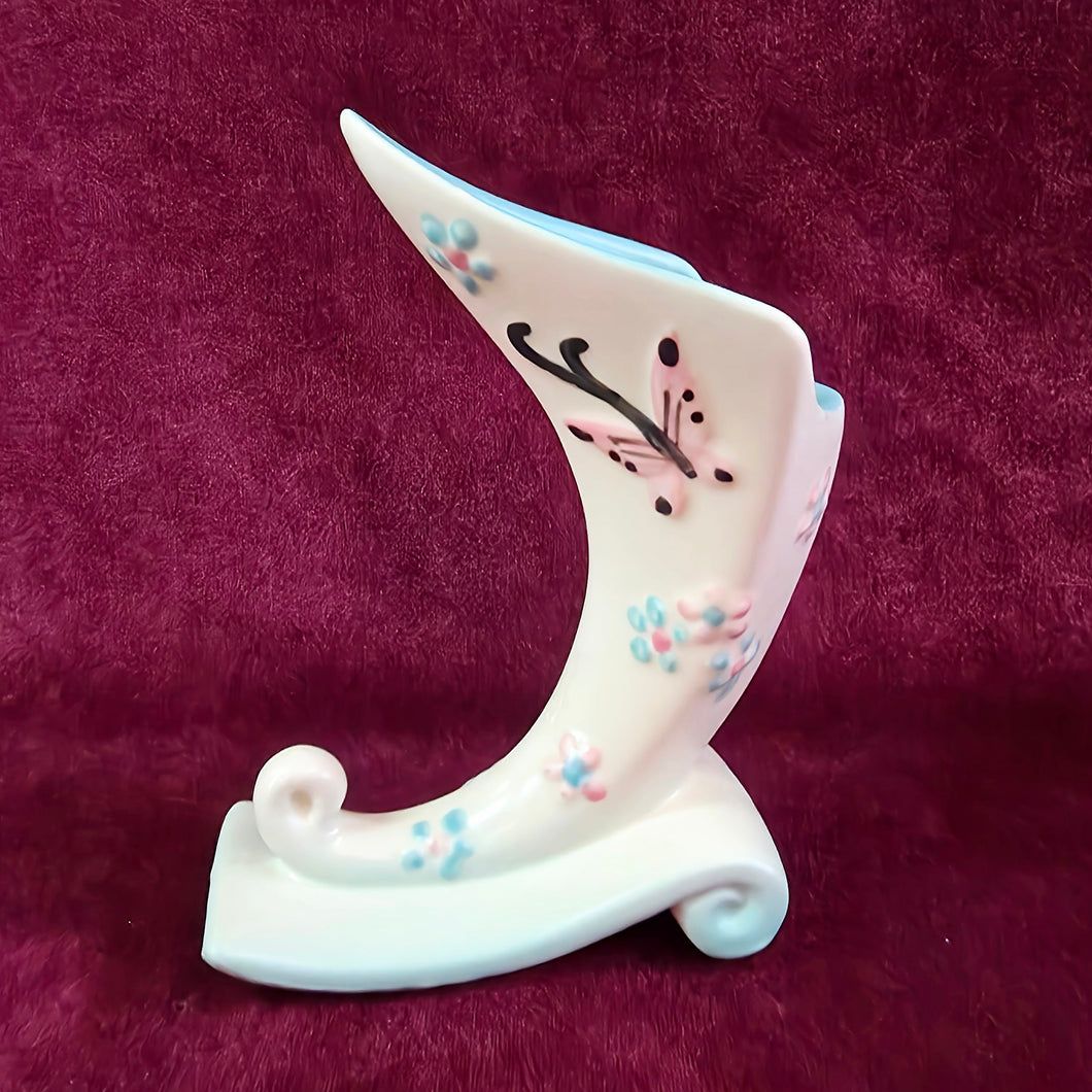 Hull Pottery Cornucopia Butterfly Vase
