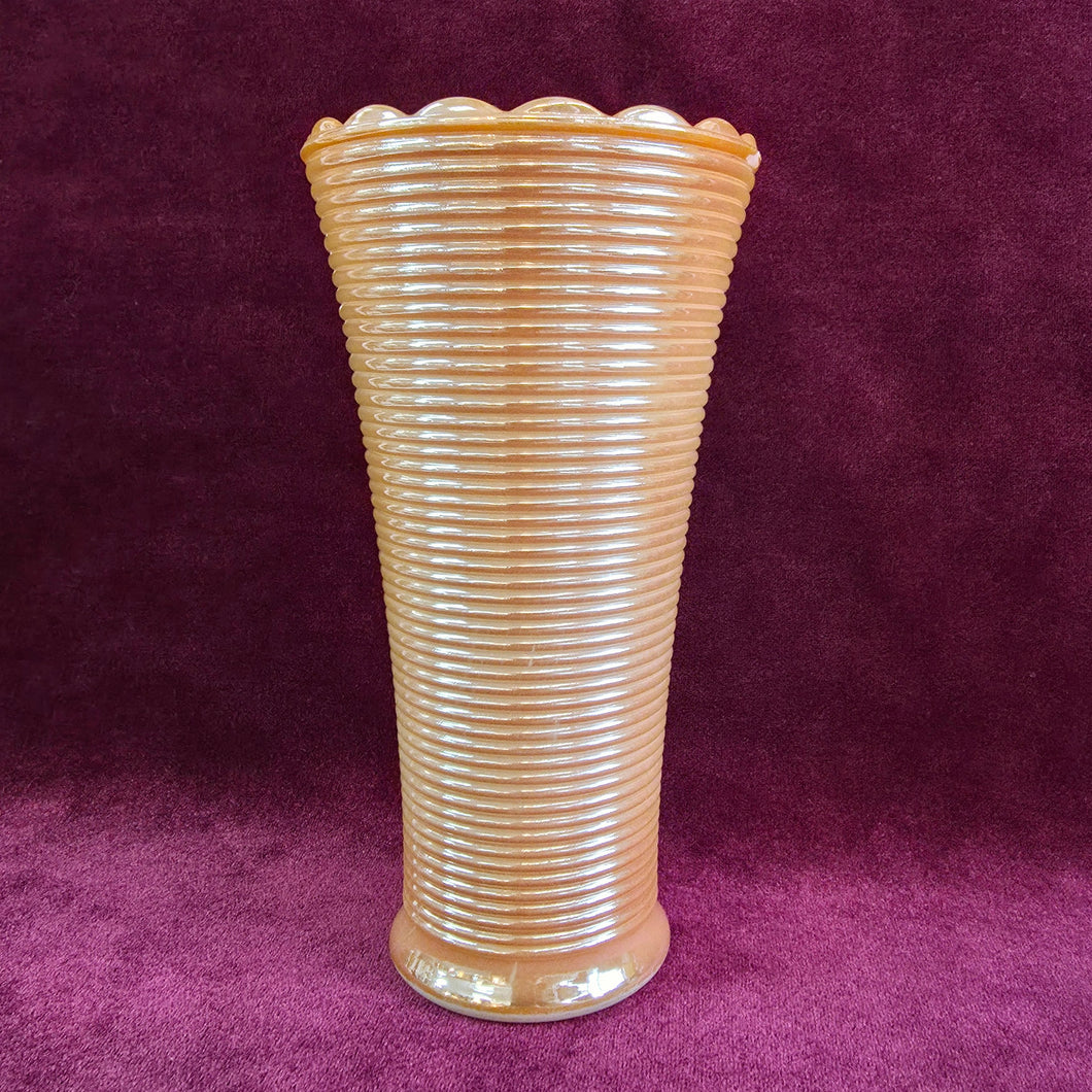 Fire King Peach Lusterware Vase 42510