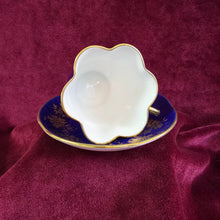 Load image into Gallery viewer, Cobalt Blue Crown Staffordshire Teacup 036
