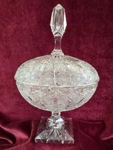 Load image into Gallery viewer, Brilliant Cut Crystal Lidded Candy Dish 020
