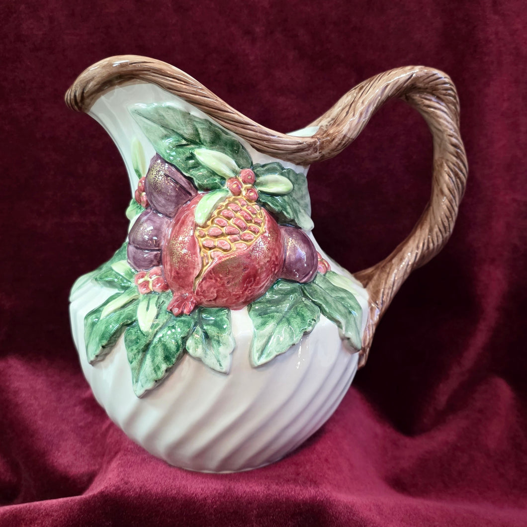 Fitz & Floyd Winter Fruits Pitcher 2 & 1/2 Quarts 42303