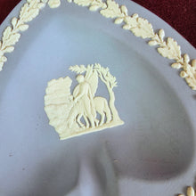 Load image into Gallery viewer, Wedgwood Blue Jasperware Heart shaped Ashtray Trinket dish 42510
