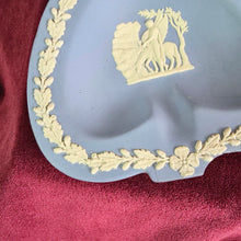 Load image into Gallery viewer, Wedgwood Blue Jasperware Heart shaped Ashtray Trinket dish 42510
