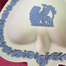 Load image into Gallery viewer, Wedgwood White &amp; Blue Jasperware Heart Shaped Ashtray Trinket Dish 42509
