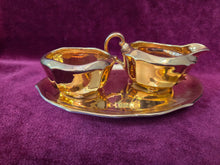 Load image into Gallery viewer, Royal Winton Grimwades Golden Age Creamer, Sugar dish &amp; Tray 42511
